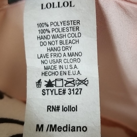 Women's Medium Celly K light pink sheer blouse - Picture 6 of 8